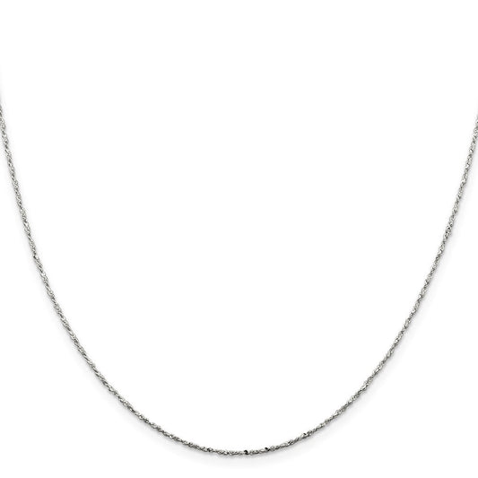 Sterling Silver 1mm Twisted Serpentine ChainQPE38