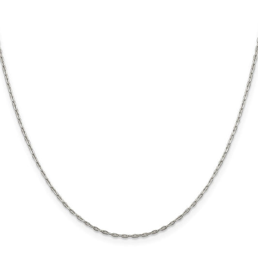 Sterling Silver 1.4mm Flat Oval Cable ChainQPE44