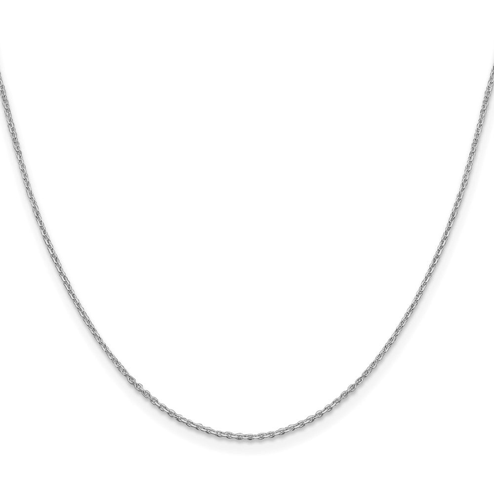 Sterling Silver Rhodium-plated 1.25mm Diamond-cut Forzantine Cable ChainQPE47R