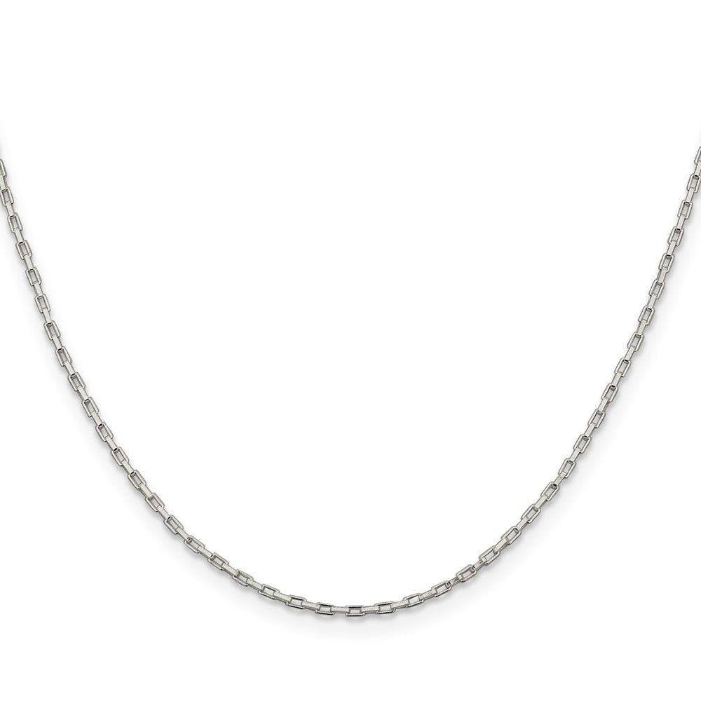 Sterling Silver 1.3mm Elongated Box ChainQPE48