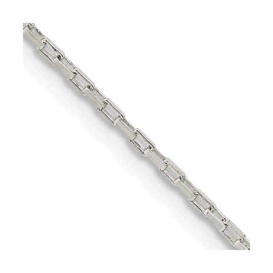 Sterling Silver 1.3mm Elongated Box ChainQPE48
