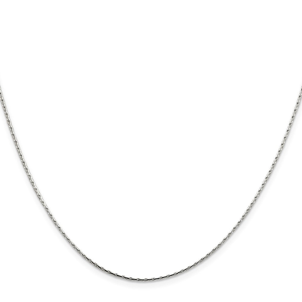 Sterling Silver 1mm Oval Box ChainQPE50