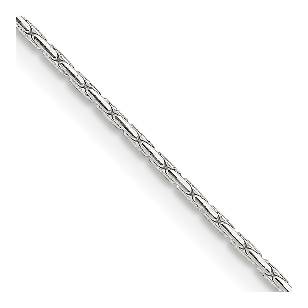 Sterling Silver 1mm Oval Box ChainQPE50