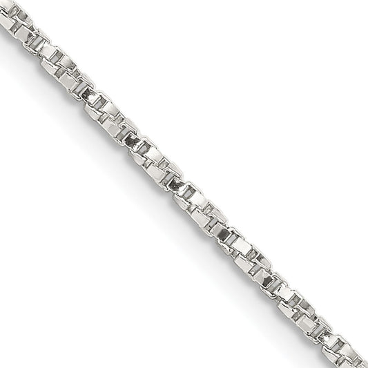 Sterling Silver 1.35mm Twisted Box ChainQPE52