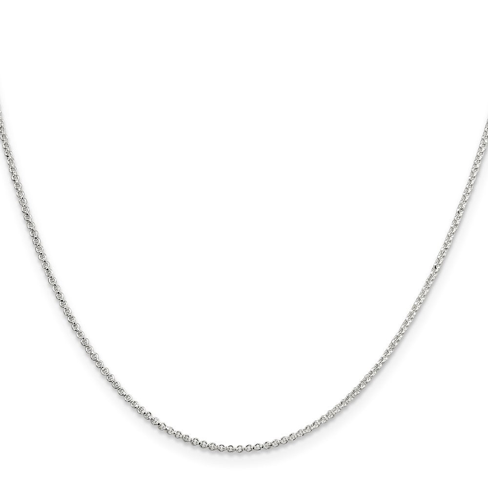Sterling Silver 1.4mm Diamond-cut Rolo ChainQPE71
