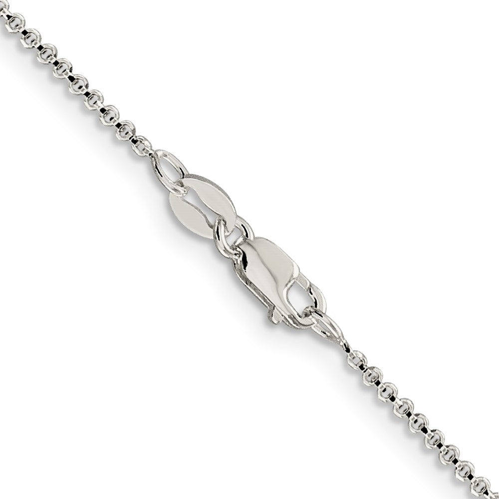 Sterling Silver 1.4mm Diamond-cut Rolo ChainQPE71
