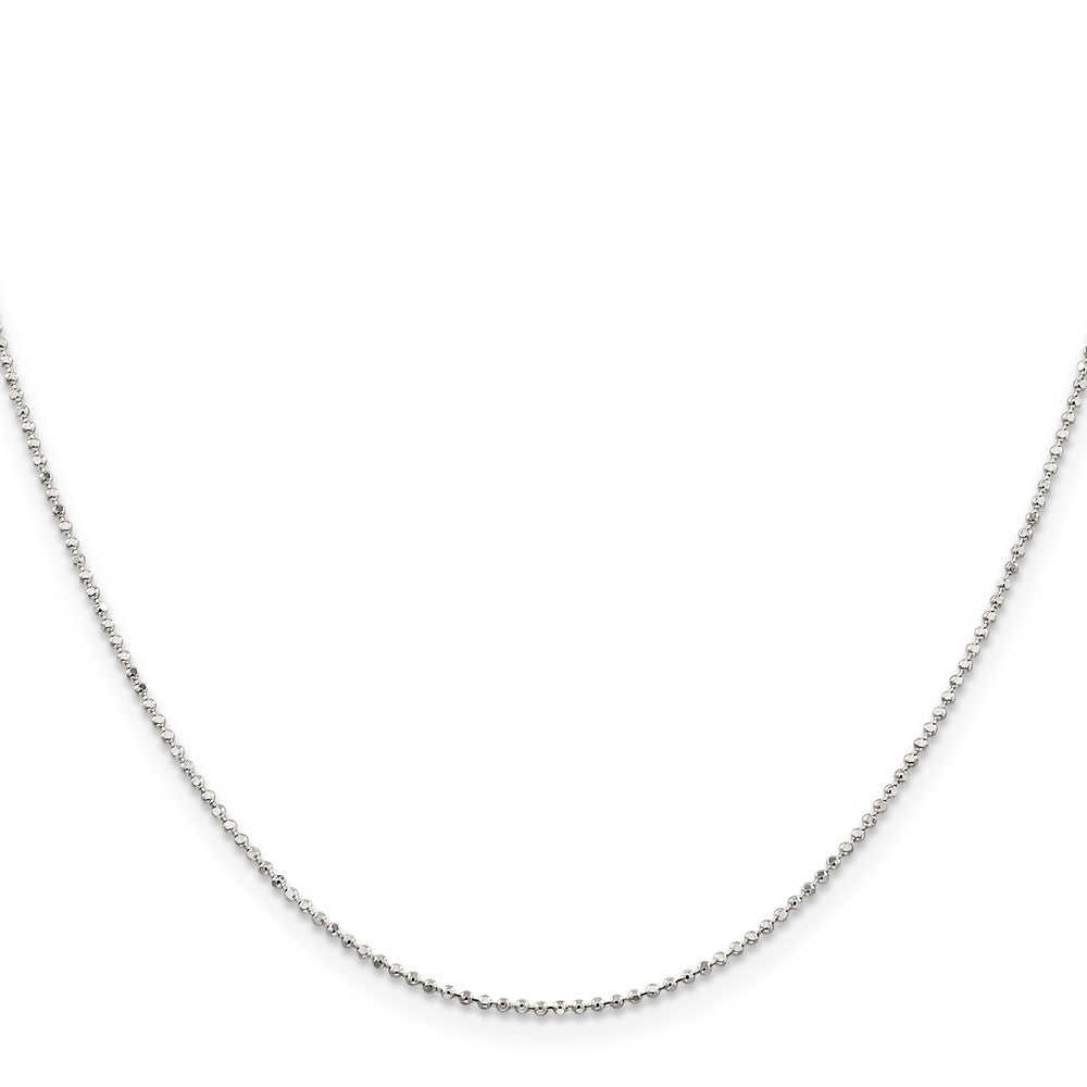 Sterling Silver 1.05mm Square Fancy Beaded ChainQPE73