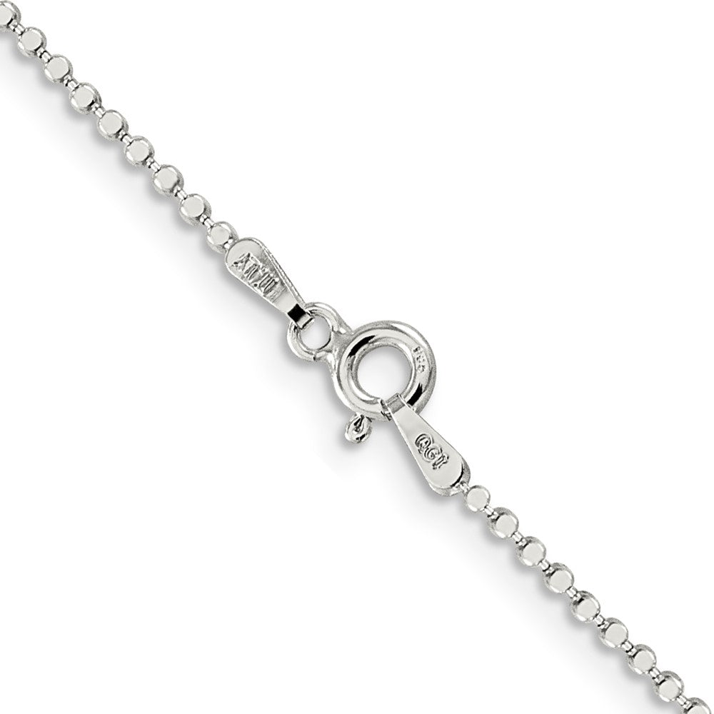 Sterling Silver 1.15mm Square Fancy Beaded ChainQPE74