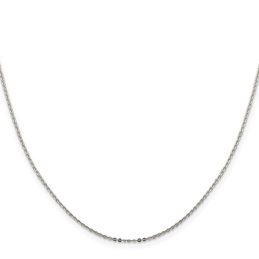 Sterling Silver .9mm Flat Link Cable ChainQPE76