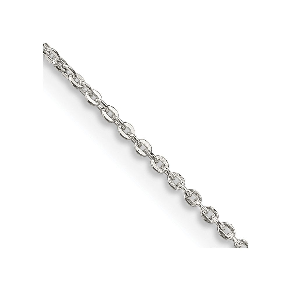 Sterling Silver .9mm Flat Link Cable ChainQPE76