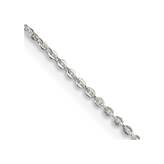 Sterling Silver .9mm Flat Link Cable ChainQPE76