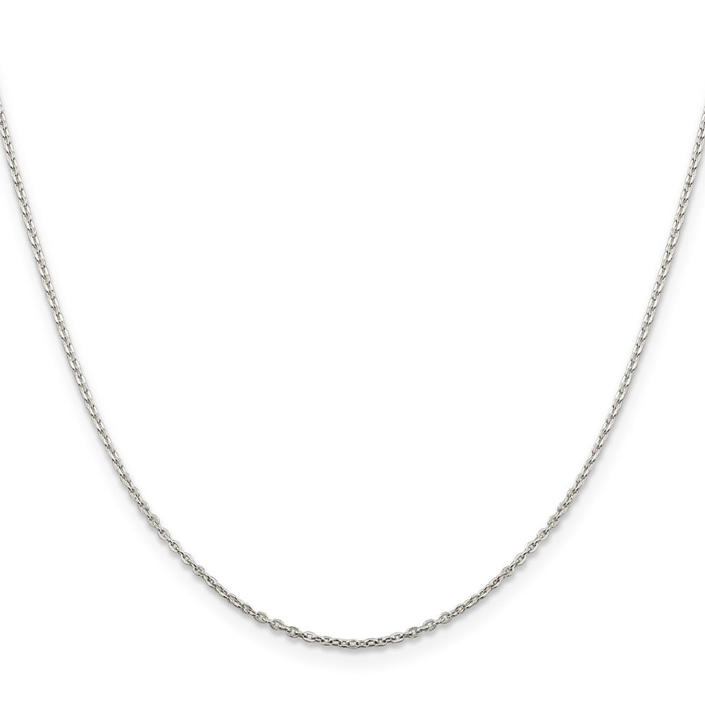 Sterling Silver 1mm Flat Link Cable ChainQPE77