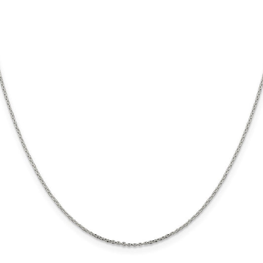 Sterling Silver .95mm Diamond-cut Forzantine Cable ChainQPE81