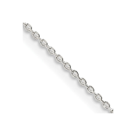 Sterling Silver .95mm Diamond-cut Forzantine Cable ChainQPE81
