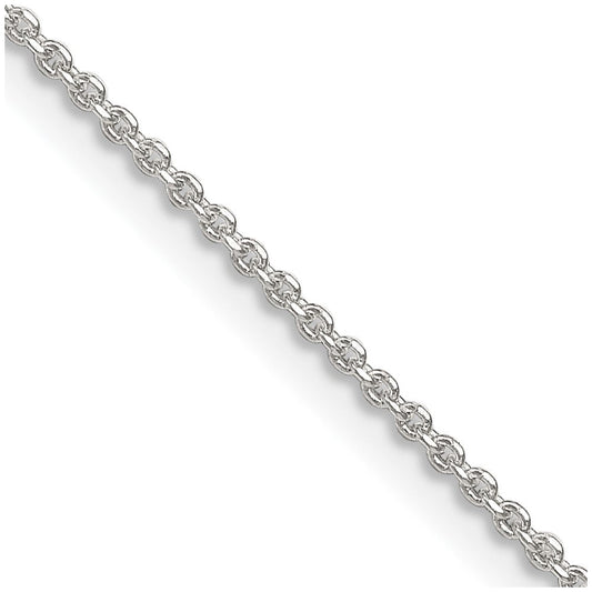 Sterling Silver 1.4mm Diamond-cut Forzantine Cable ChainQPE82