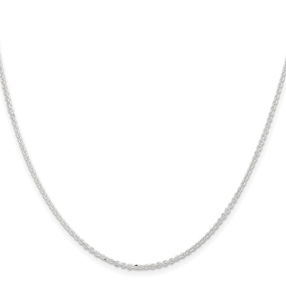 Sterling Silver 1.85mm Diamond-cut Forzantine Cable ChainQPE88