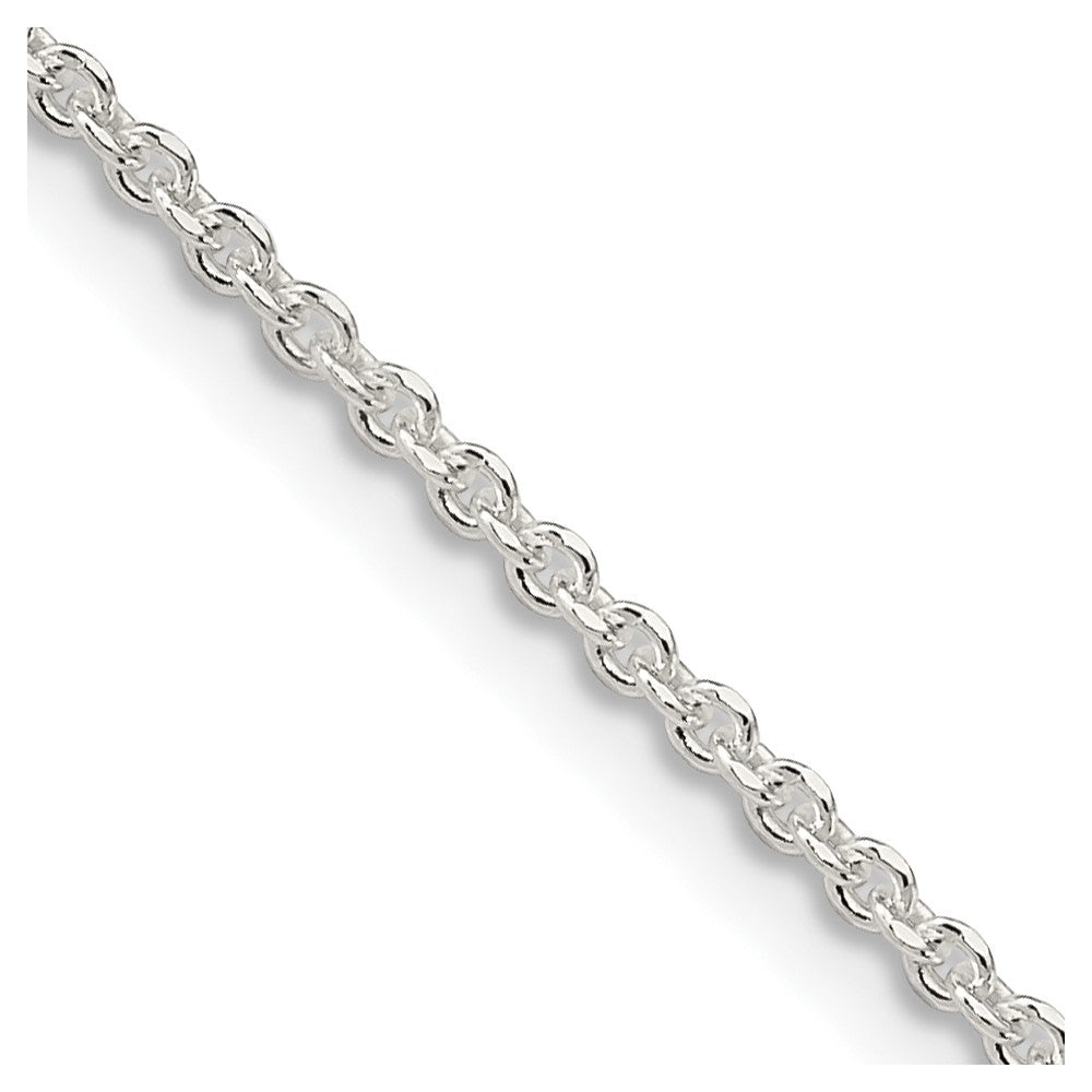 Sterling Silver 1.85mm Diamond-cut Forzantine Cable ChainQPE88