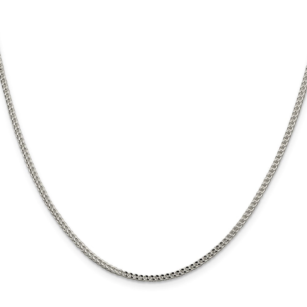 Sterling Silver 2mm D/C Square Franco ChainQQF060