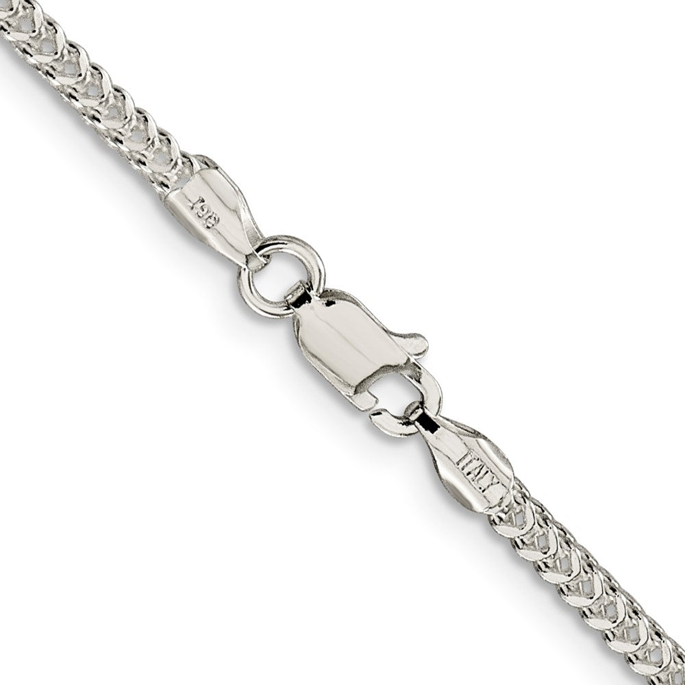 Sterling Silver 2mm D/C Square Franco ChainQQF060