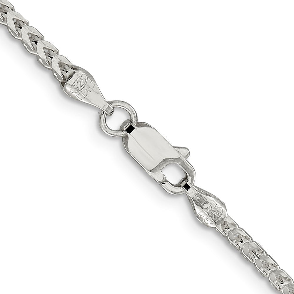 Sterling Silver 2.55mm D/C Square Franco ChainQQF080