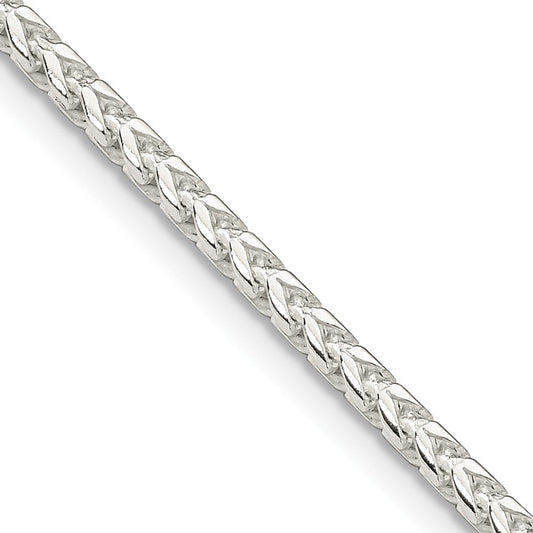 Sterling Silver 2.55mm D/C Square Franco ChainQQF080