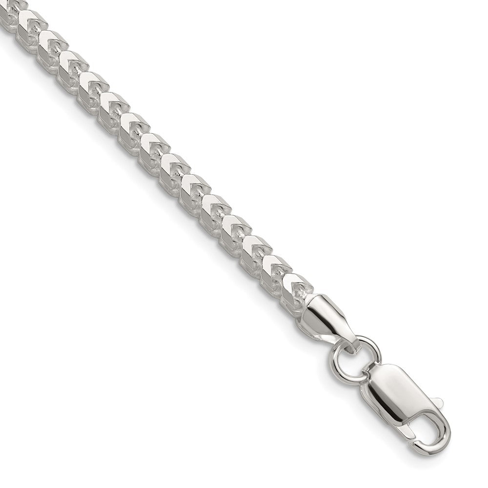 Sterling Silver 4.0mm D/C Square Franco ChainQQF120