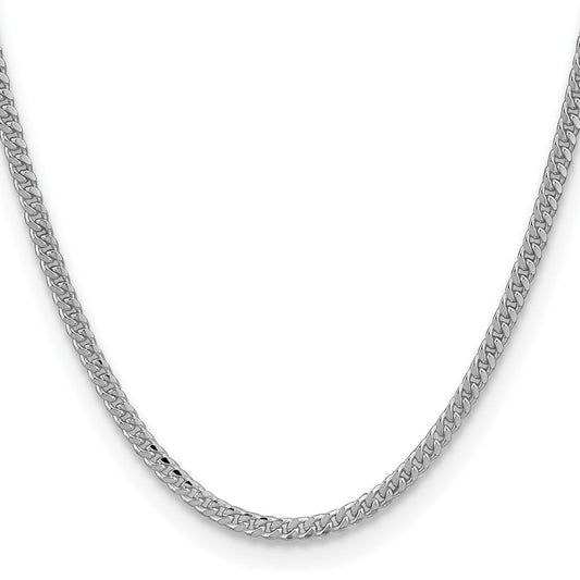 Sterling Silver 3.25mm Domed Curb ChainQRC100