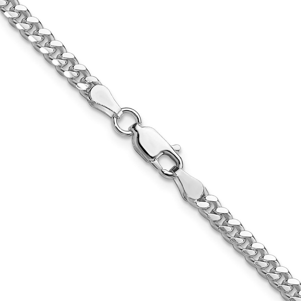 Sterling Silver 3.25mm Domed Curb ChainQRC100