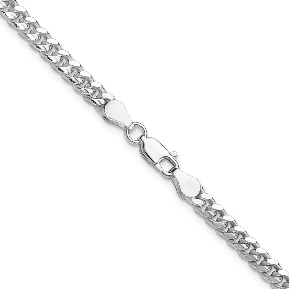 Sterling Silver 4mm Domed w/ Side D/C Curb ChainQRC120