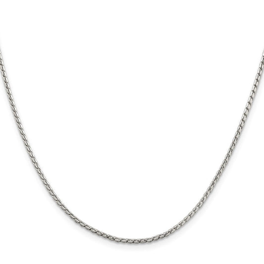 Sterling Silver 1.75mm Round Franco ChainQRF080