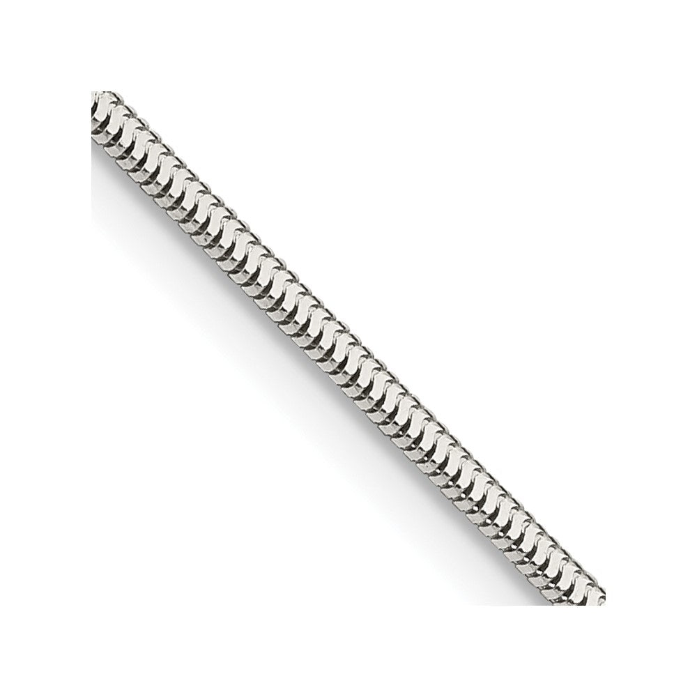Sterling Silver 1.5mm Diamond-cut Flat Snake ChainQSF160