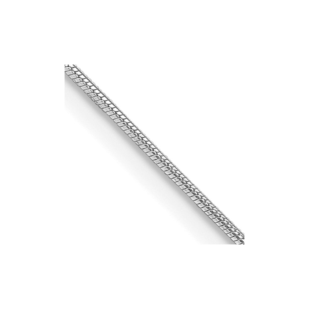 Sterling Silver Rhodium-plated .8mm Round Snake ChainQSN020R