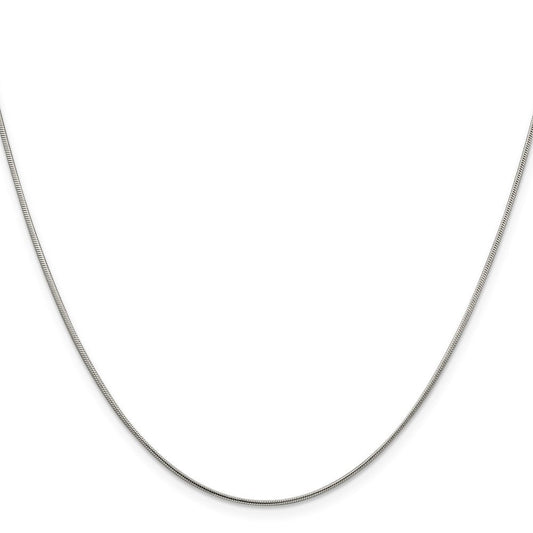 Sterling Silver 1mm Snake ChainQSN030