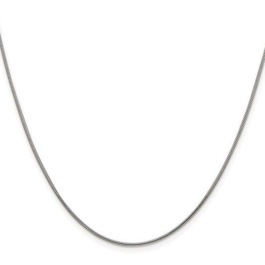 Sterling Silver 1.2mm Snake ChainQSN035