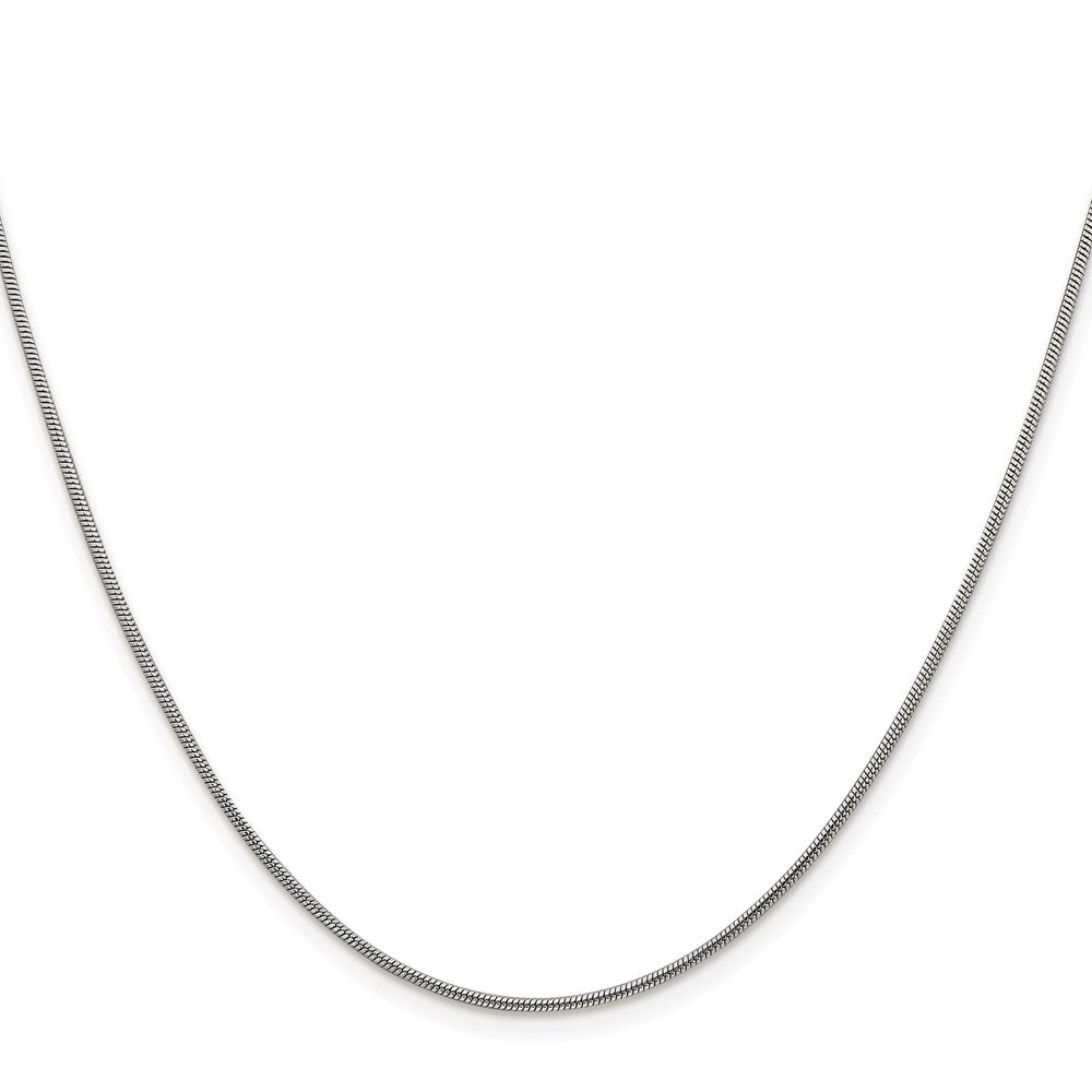 Sterling Silver Rhodium-plated 1.2mm Snake ChainQSN035R
