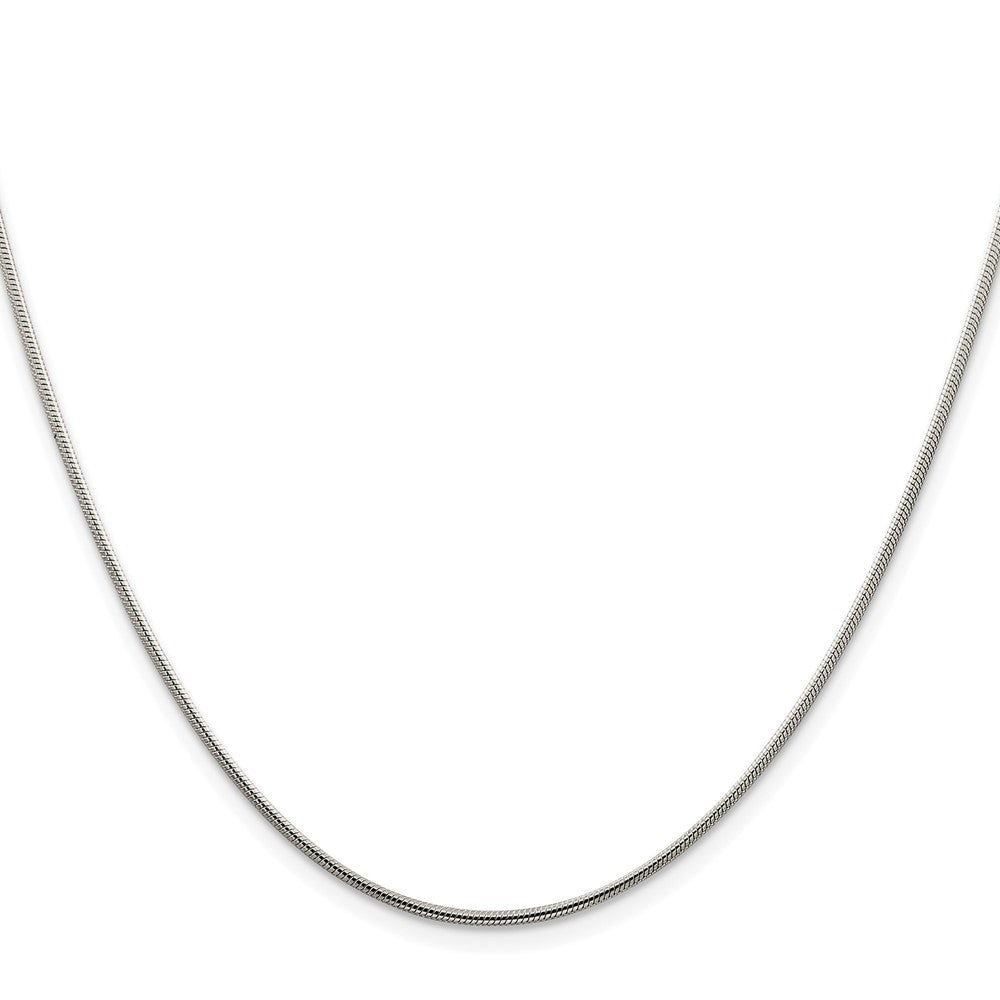 Sterling Silver Rhodium-plated 1.25mm Snake ChainQSN040R