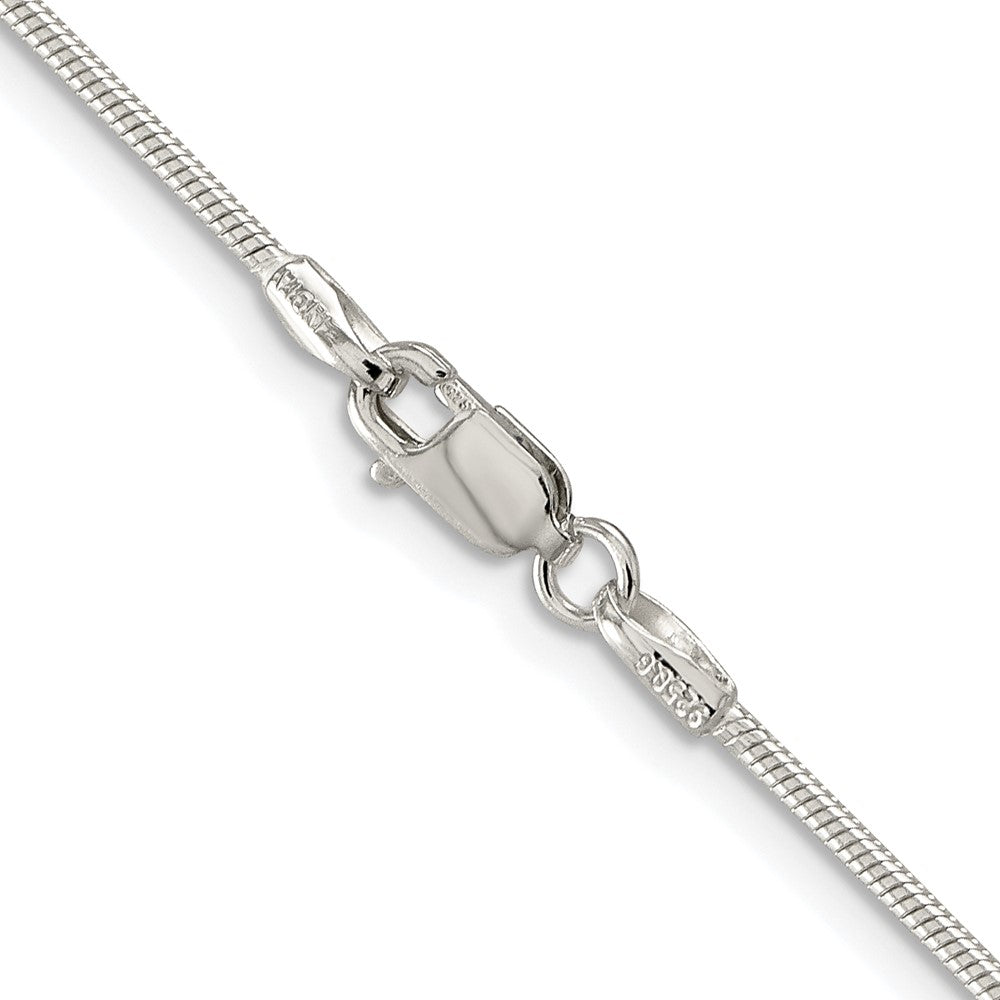 Sterling Silver Rhodium-plated 1.25mm Snake ChainQSN040R