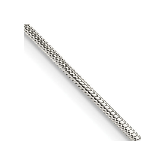 Sterling Silver 1.25mm Snake ChainQSN040