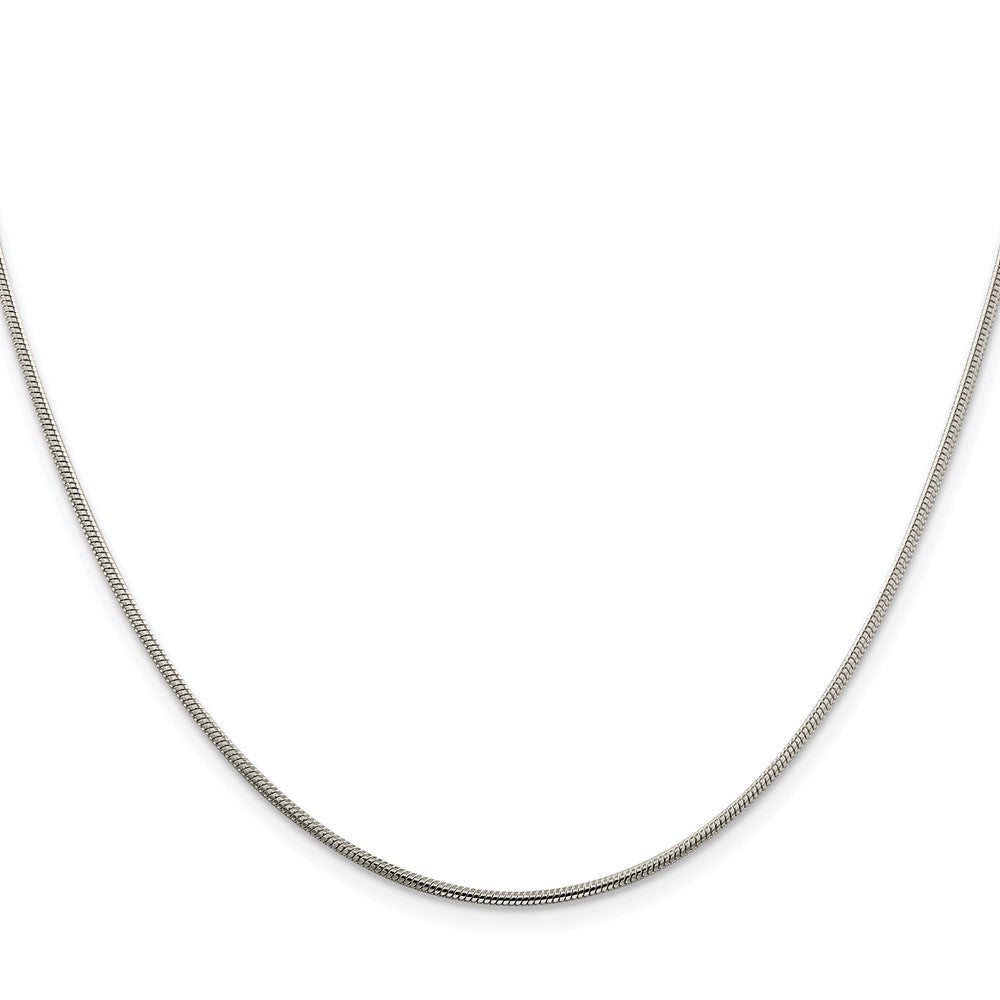 Sterling Silver Rhodium-plated 1.5mm Snake ChainQSN045R