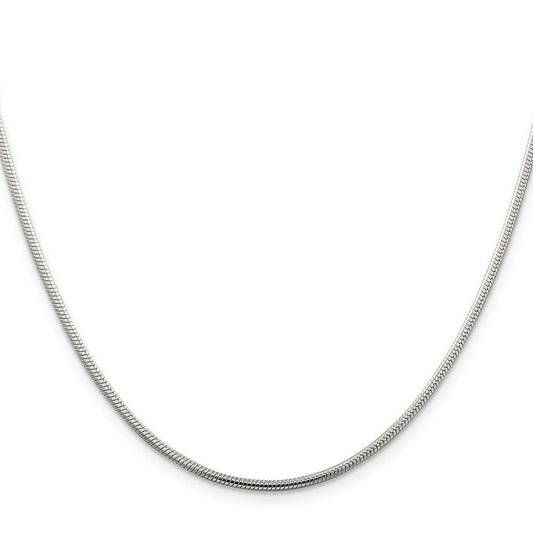 Sterling Silver 1.75mm Snake ChainQSN050