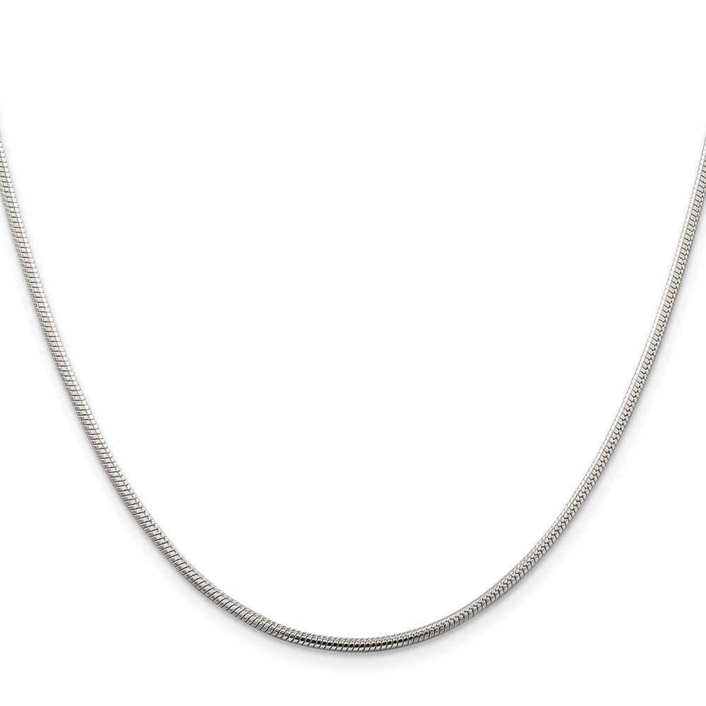 Sterling Silver Rhodium-plated 1.75mm Snake ChainQSN050R