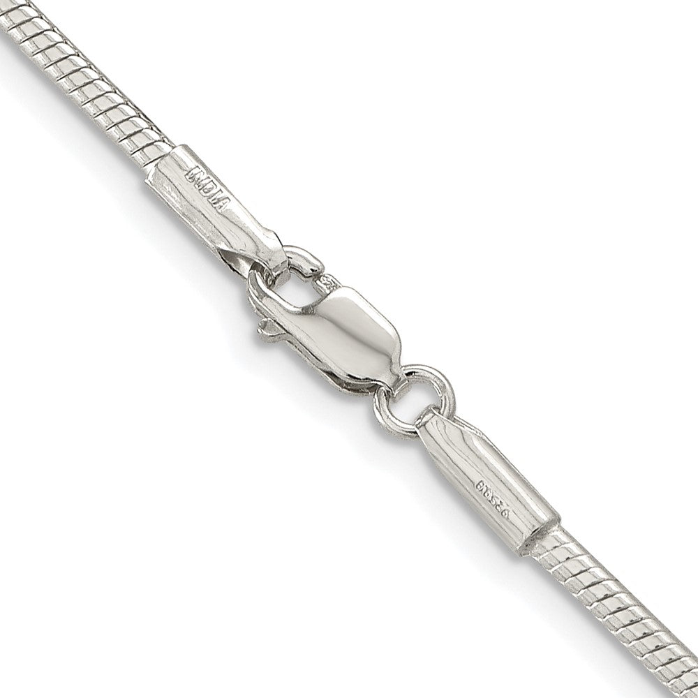 Sterling Silver Rhodium-plated 2mm Snake ChainQSN060R