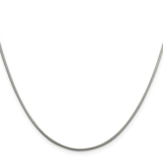 Sterling Silver 1.5mm Round Snake ChainQSNL045