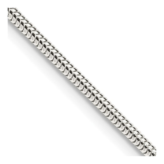 Sterling Silver 2mm Round Snake ChainQSNL060