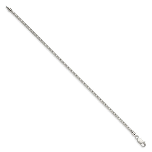 Sterling Silver 2.5mm Round Snake Chain QSNL065-8