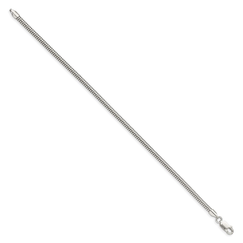 Sterling Silver 3mm Round Snake Chain QSNL080-8