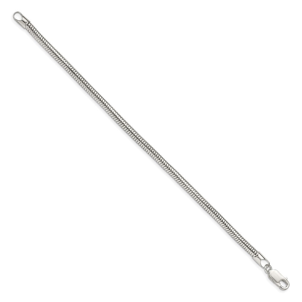 Sterling Silver 4mm Round Snake Chain QSNL100-8