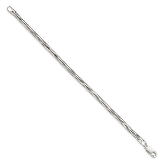 Sterling Silver 4mm Round Snake Chain QSNL100-8