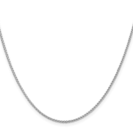 Sterling Silver Rhodium-plated 1.5mm Round Spiga ChainQSP035R