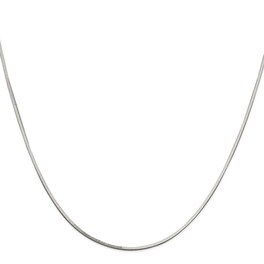Sterling Silver 1mm Square Snake ChainQSQ030